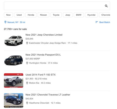 Used Inventory Search .